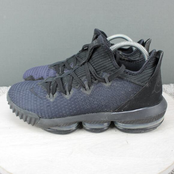 Nike LeBron 16 Low Basketball Shoes Mens 8.5 Black Blue Sneakers main image 9